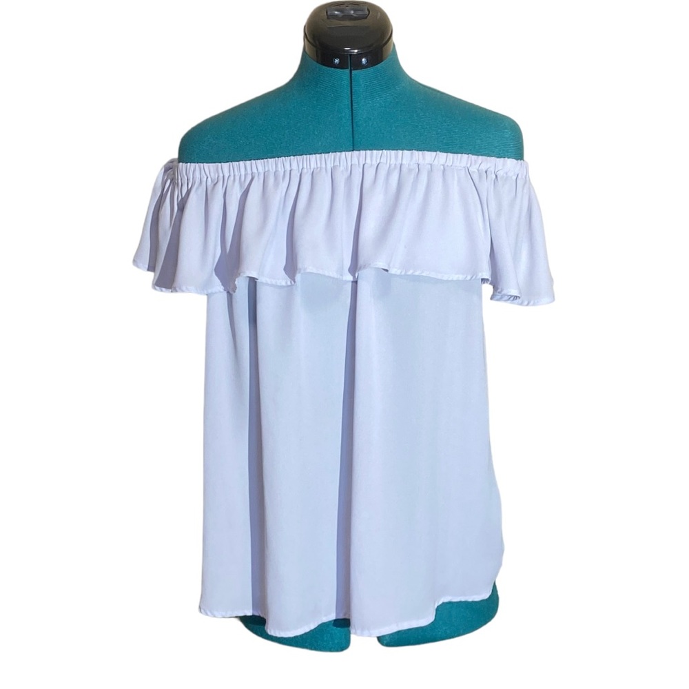 Loft Off-Shoulder Ruffle Blouse